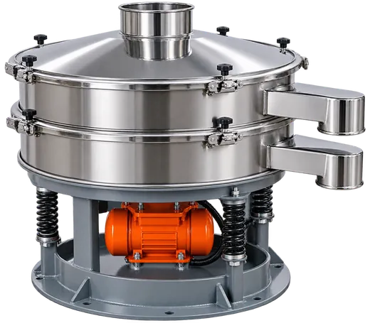 Vibro sifter separator with three orange clamped screen decks